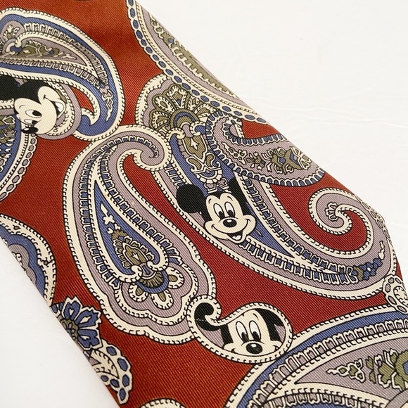 Walt Disney Mickey‎ Mouse Paisley Tie - Picture 2 of 4